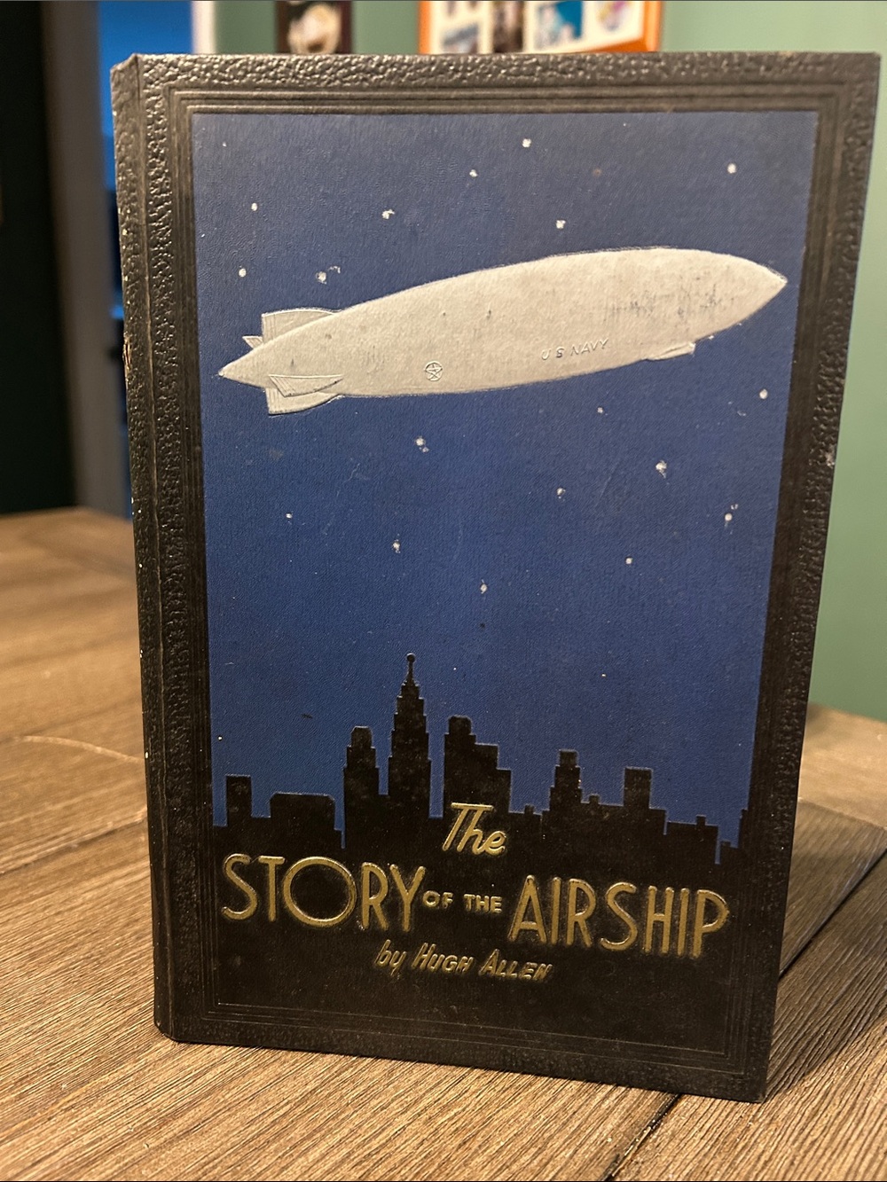 The story of the Airship by Hugh Allen Goodyear Blimp Zeppelin nice hardcover